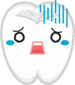 歯イラスト/脅える