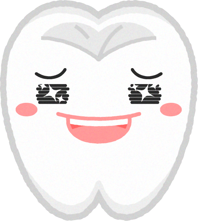 歯イラスト/キラキラした目
