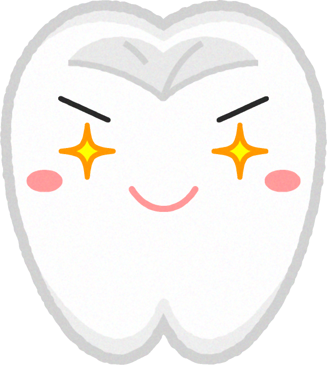 歯イラスト/目がキラーん