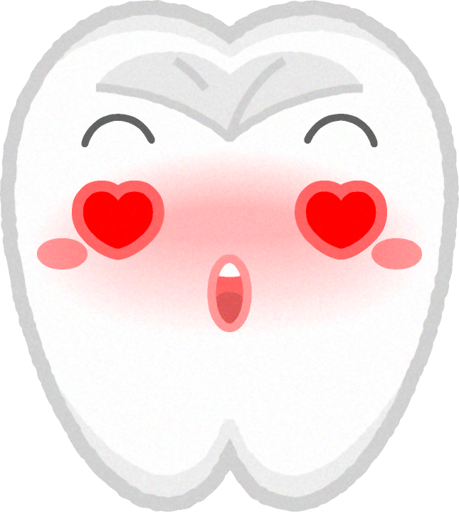歯イラスト/目がハート