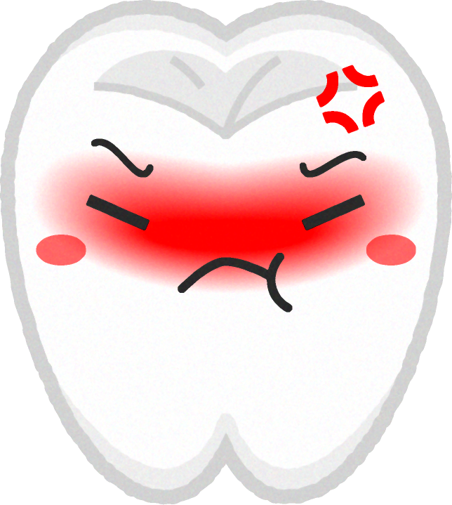 歯イラスト/怒る