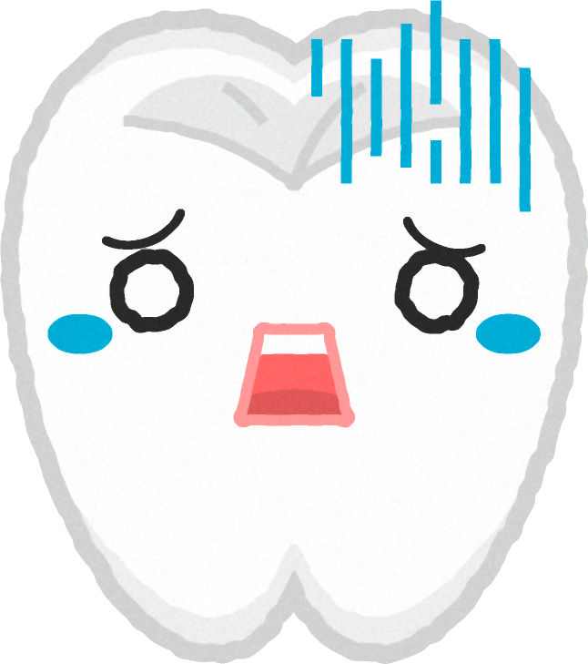 歯イラスト/脅える