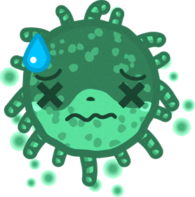 アオカビのイラスト/もうムリ