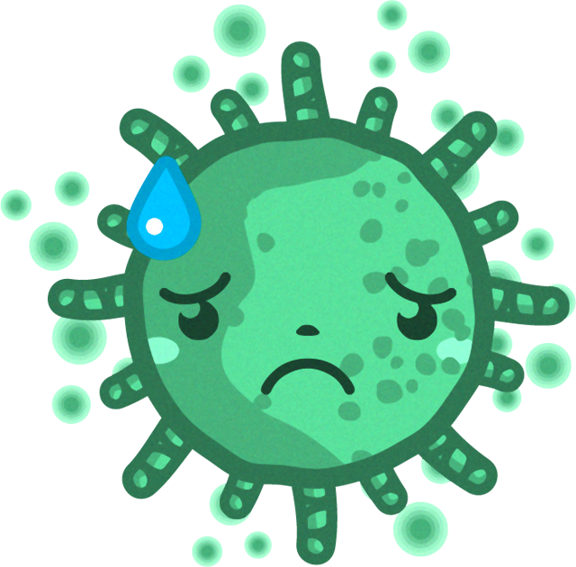 アオカビのイラスト/困る