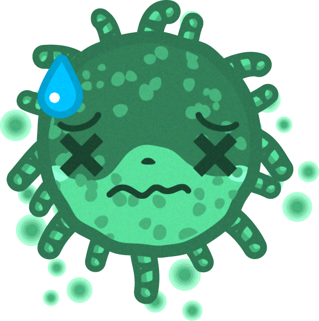 アオカビのイラスト/もうムリ