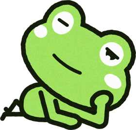 寝っころがえるカエルのイラスト