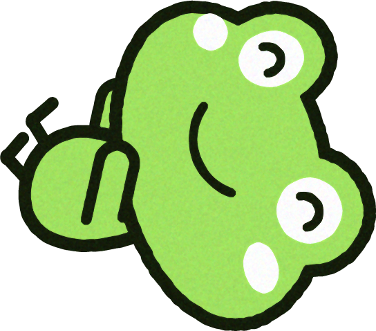 ひっくり返るカエルのイラスト