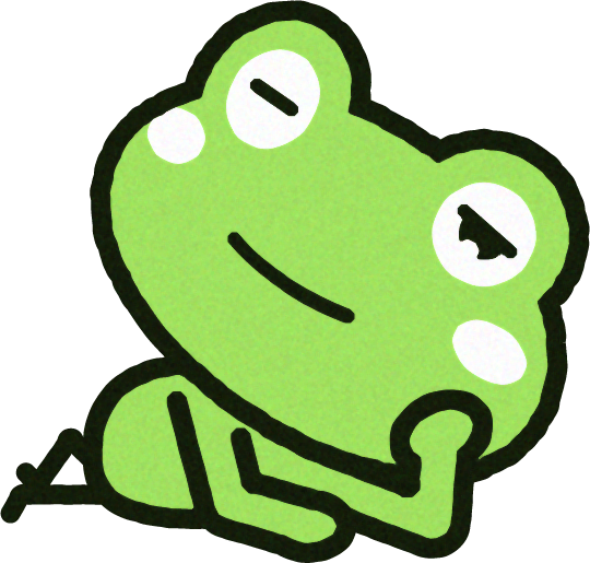 寝っころがえるカエルのイラスト