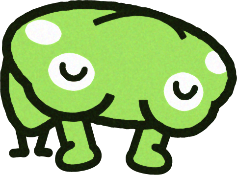 反り返るカエルのイラスト