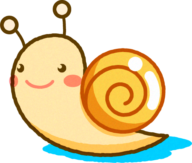 カタツムリのイラスト