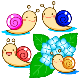 カタツムリのイラスト