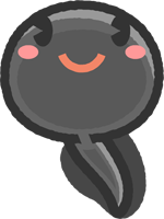 かわいいオタマジャクシのイラスト5