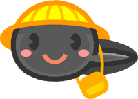 通園するオタマジャクシのイラスト