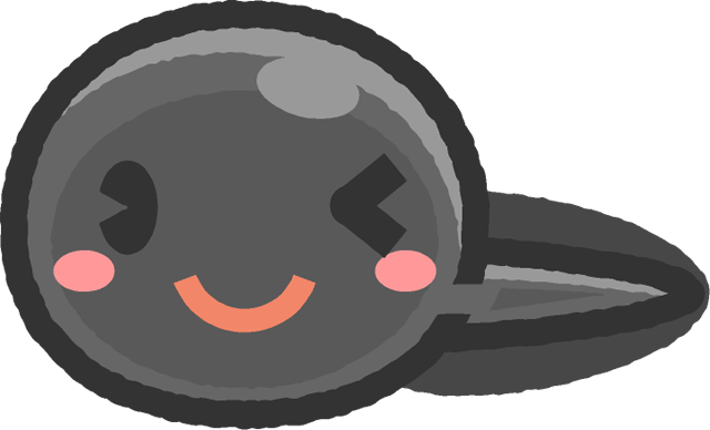 かわいいオタマジャクシのイラスト