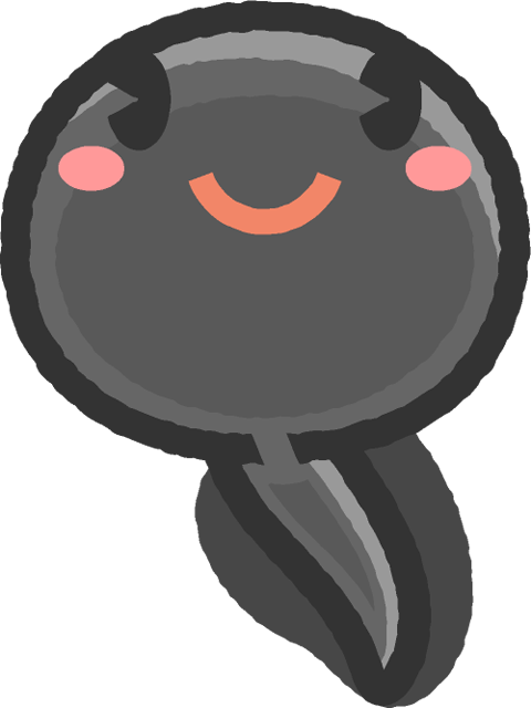 かわいいオタマジャクシのイラスト5