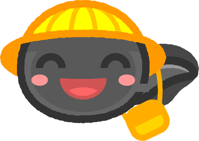 通園するオタマジャクシのイラスト2