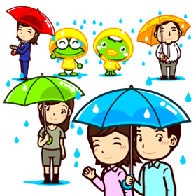 雨の日イラスト