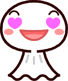 てるてる坊主イラスト/目がハート