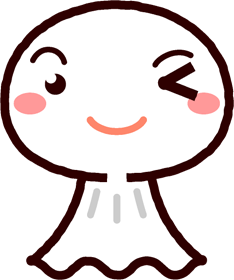 てるてる坊主イラスト/ウィンクする