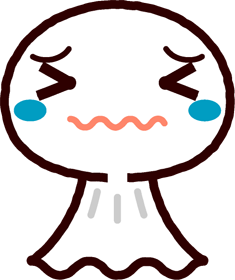 てるてる坊主イラスト/悲しくて泣く