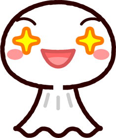 てるてる坊主イラスト/目を輝かせている