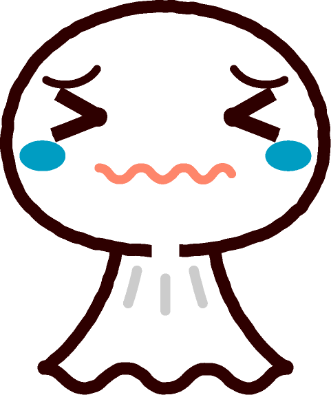 てるてる坊主イラスト/悲しくて泣く