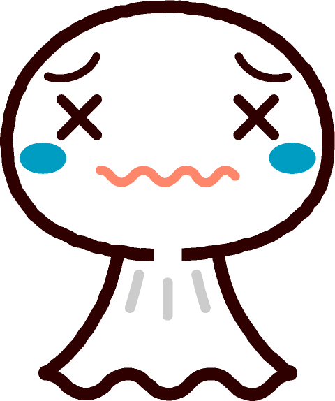 てるてる坊主イラスト/もうムリ