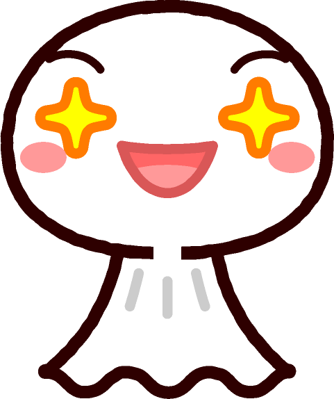 てるてる坊主イラスト/目を輝かせている