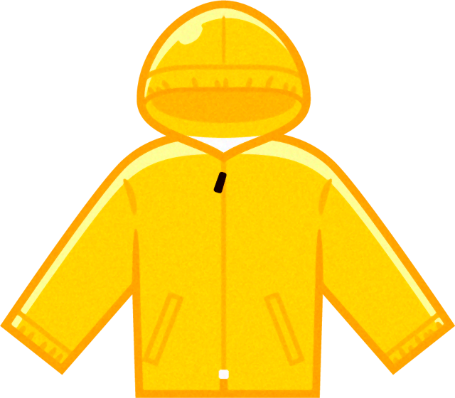 レインコートのイラスト