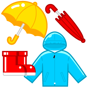 雨具のイラスト