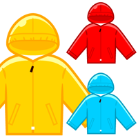 レインコートのイラスト