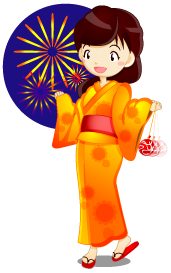 太鼓を叩く男の子イラスト