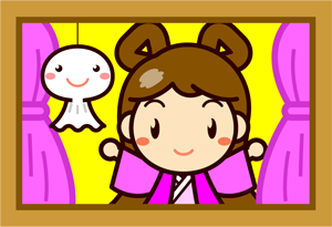てるてる坊主と織姫ちゃんイラスト