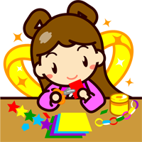 金魚すくいをする猫イラスト七夕飾りを作る織姫ちゃんイラスト