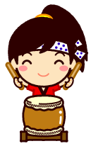 太鼓を叩く男の子イラスト
