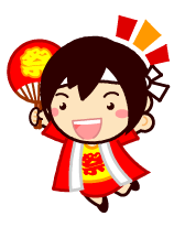 太鼓を叩く子供たちイラスト