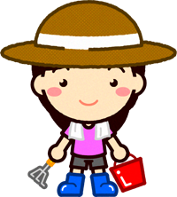 潮干狩りに来た女の子イラスト