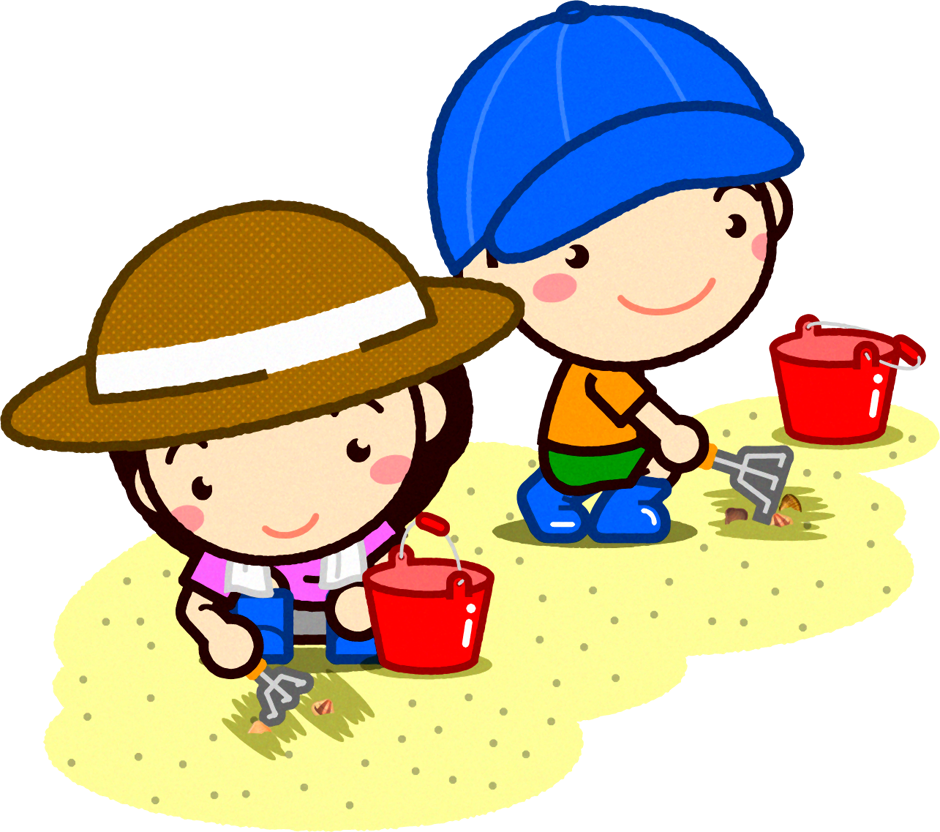 潮干狩りイラスト