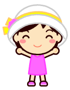 白い帽子の子供イラスト/女の子