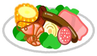 バーベキュー食材イラスト