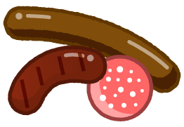 ウィンナーのイラスト/BBQ