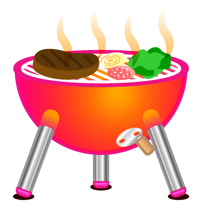 バーベキューコンロのイラスト