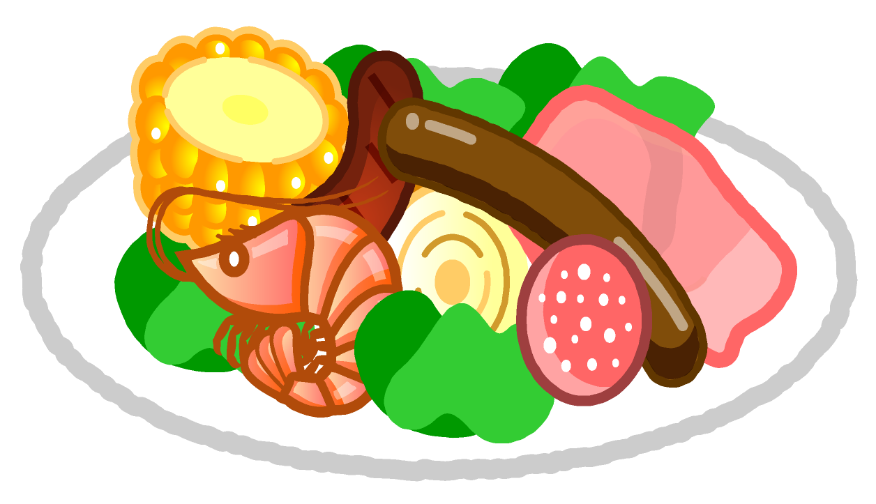 バーベキュー食材イラスト