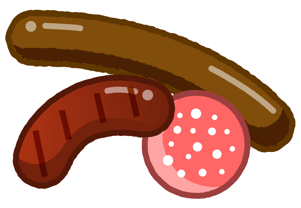 ウィンナーのイラスト/BBQ