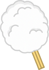 綿菓子のイラスト