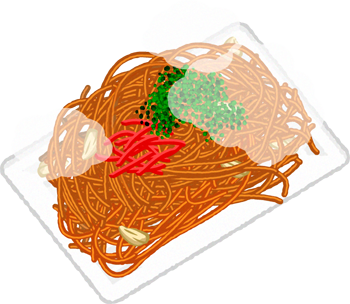 焼きソバのイラスト