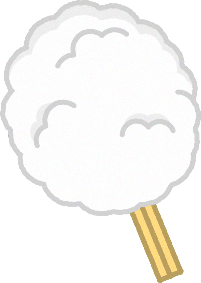 綿菓子のイラスト