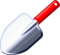 スコップのイラスト