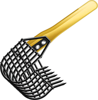 貝掘りジョレンのイラスト