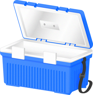 クーラーボックスのイラスト